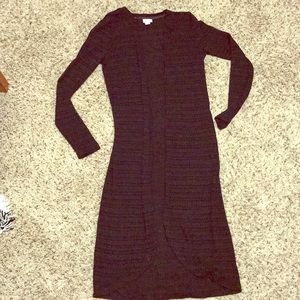 Long back sweater